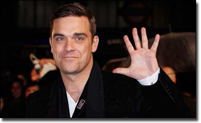 Robbie Williams plays bingo